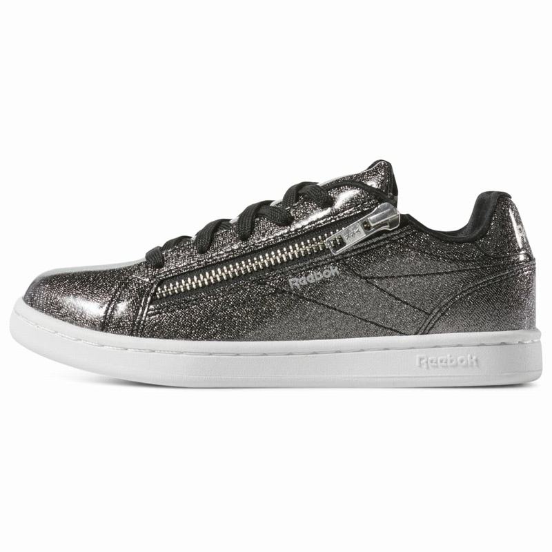 Reebok Royal Complete Clean Zip Tenisky Dievcenske - Čierne/Biele BU8696JE